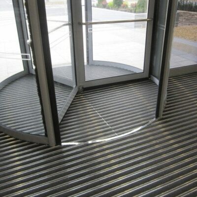 Automatic glass revolving door installation London